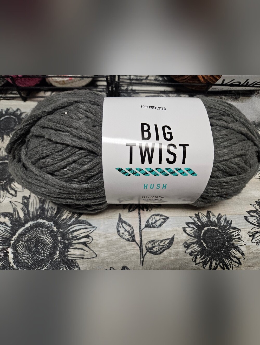 Big Twist Hush Chunky Yarn - Gray